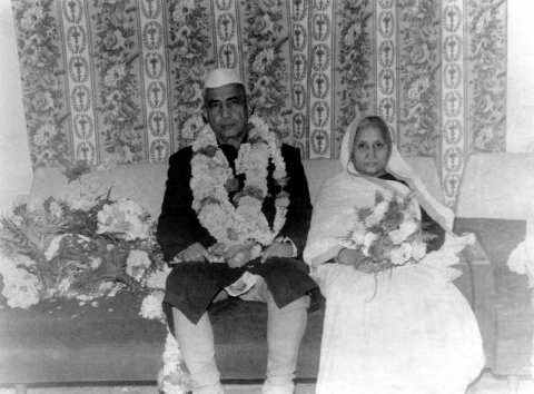 Jayant Chaudhary Grandfather with Grandmother Gayatri Devi