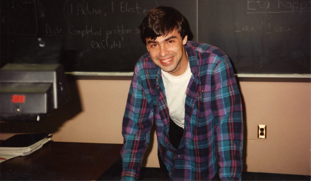 Larry Page in his starting career