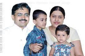 Rajiv Satav with his family