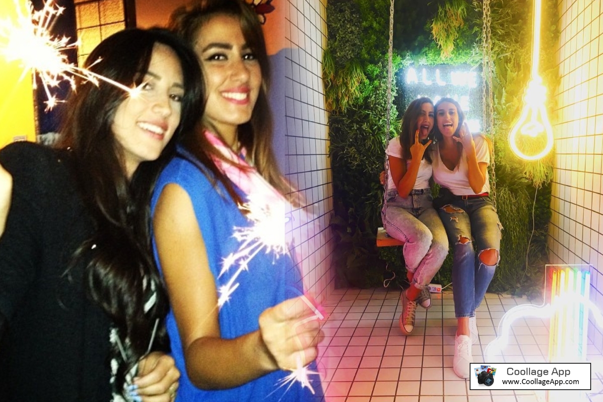 Rouba Saadeh partying with friends