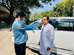 Sambit Patra with his Fortuner