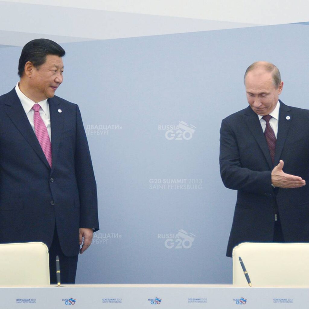 Xi Jinping with Russia President Vladmir Putin