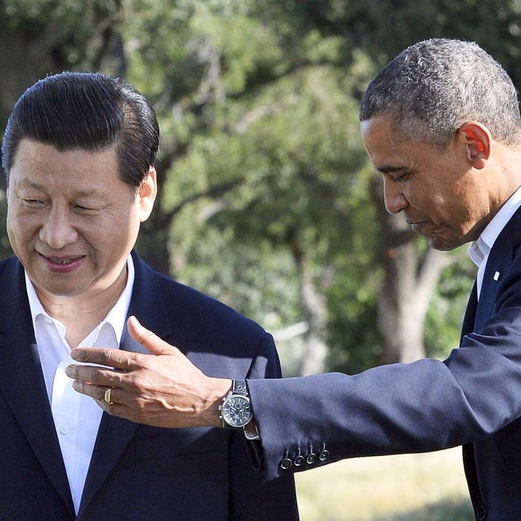 Xi Jinping with US President Barack Obama