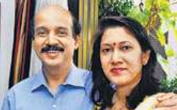 Dr Ramakanta Panda with his wife
