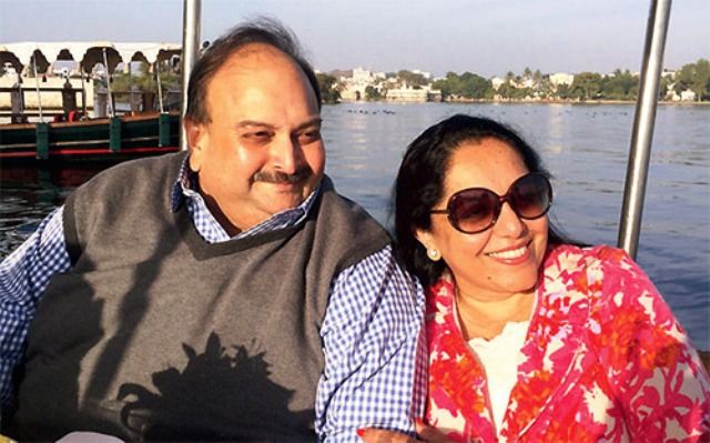 Mehul Choksi With His Wife