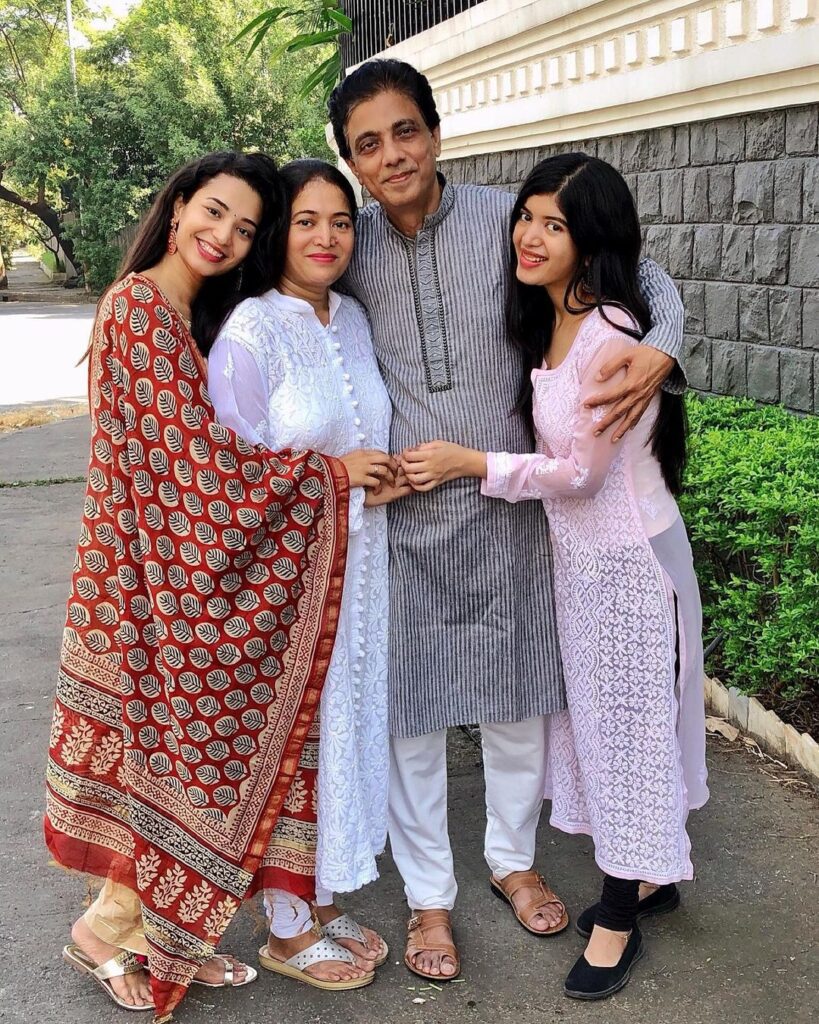 Anjali Bharot with her family