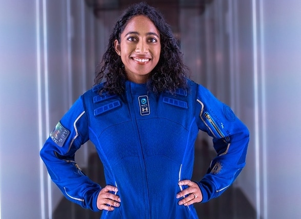 Sirisha Bandla in Astronaut dress
