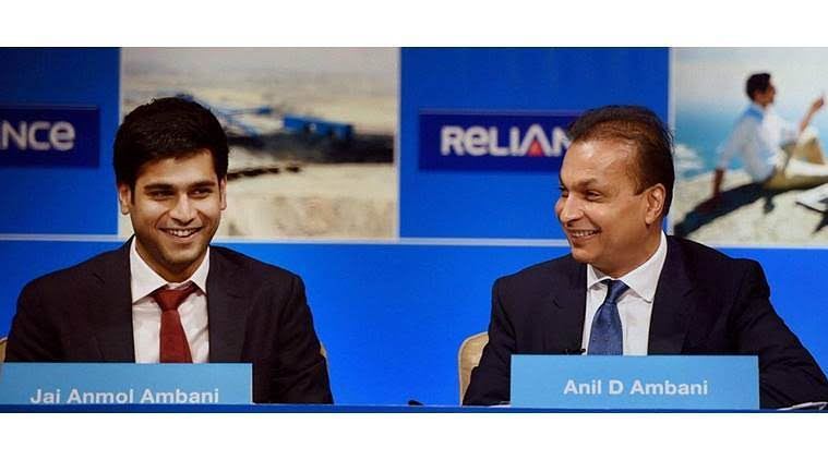 Jai Anmol Ambani with his father Anil Ambani at Reliance board of directors meeting