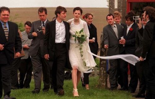 Stella-Tennant-and-David-Lasnet-on-their-Wedding-Day