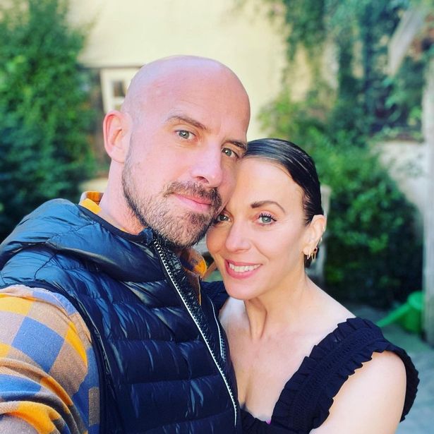 Jonathan Goodwin and Amanda Abbington