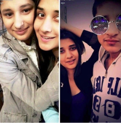Kanika with her younger brother and sister