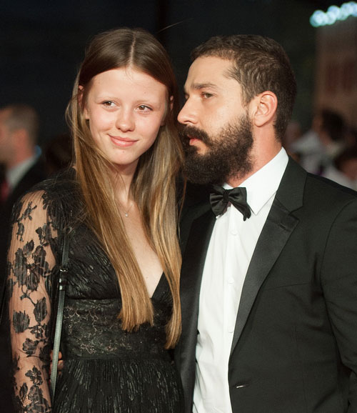 Mia Goth and Shia LaBeouf