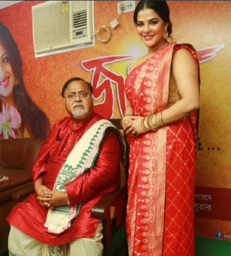 Arpita Mukherjee with Partha Chatterjee