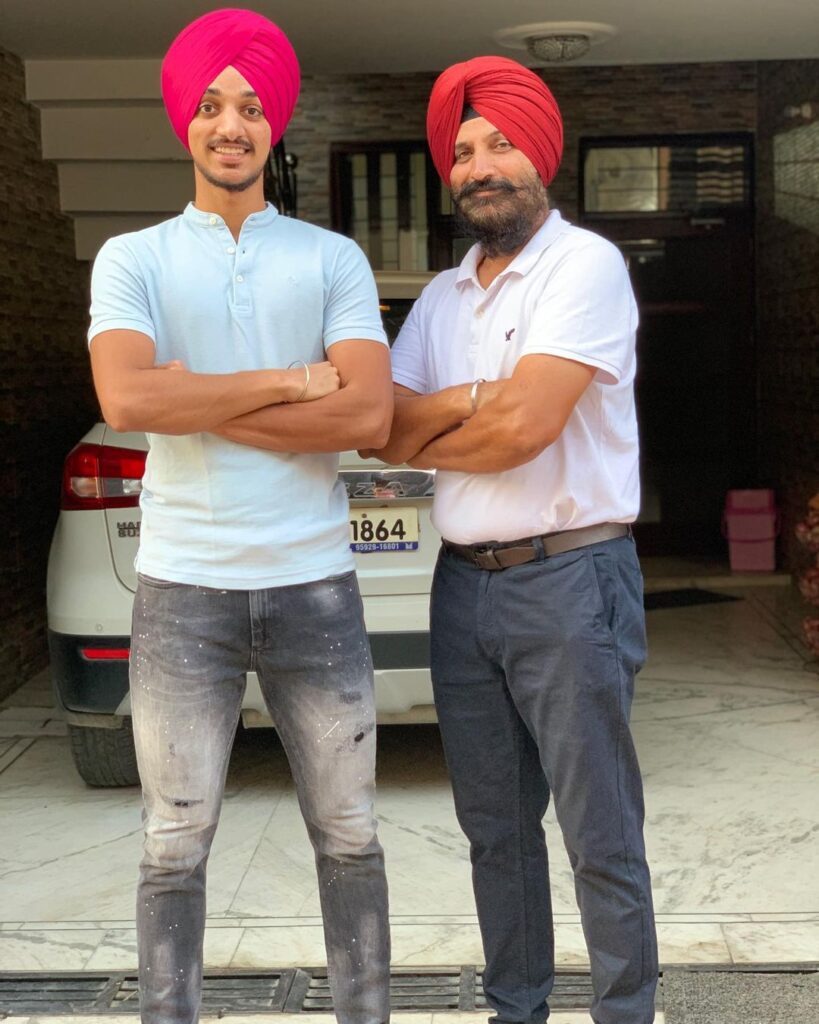 Arshdeep singh with his father