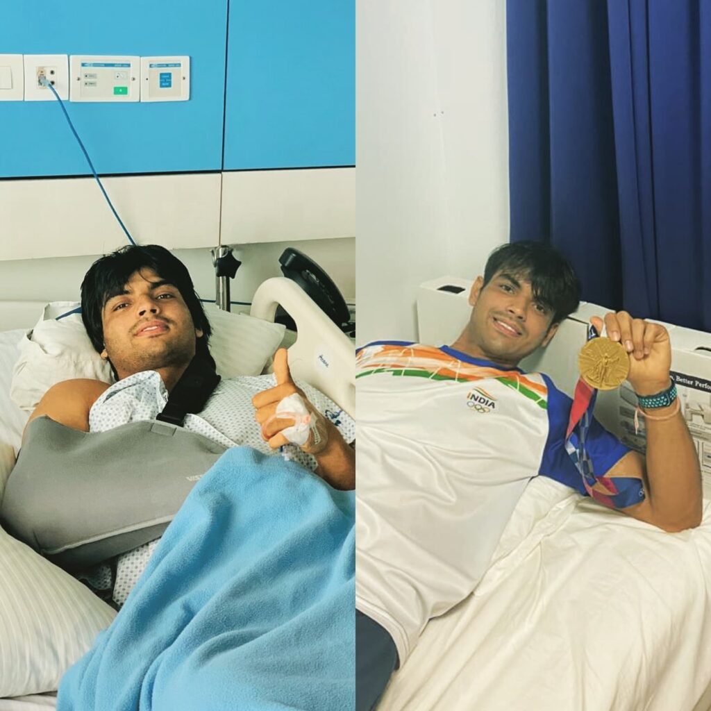 Neeraj Chopra in hospital for an injury
