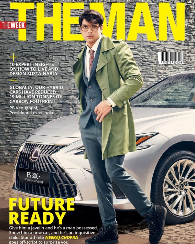 Neeraj Chopra was featured in The Man Magazine of the Week