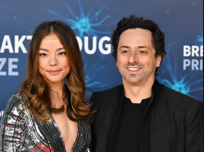Nicole with husband Sergey Brin