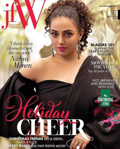 Nithya Menen on the cover of the JFW magazine