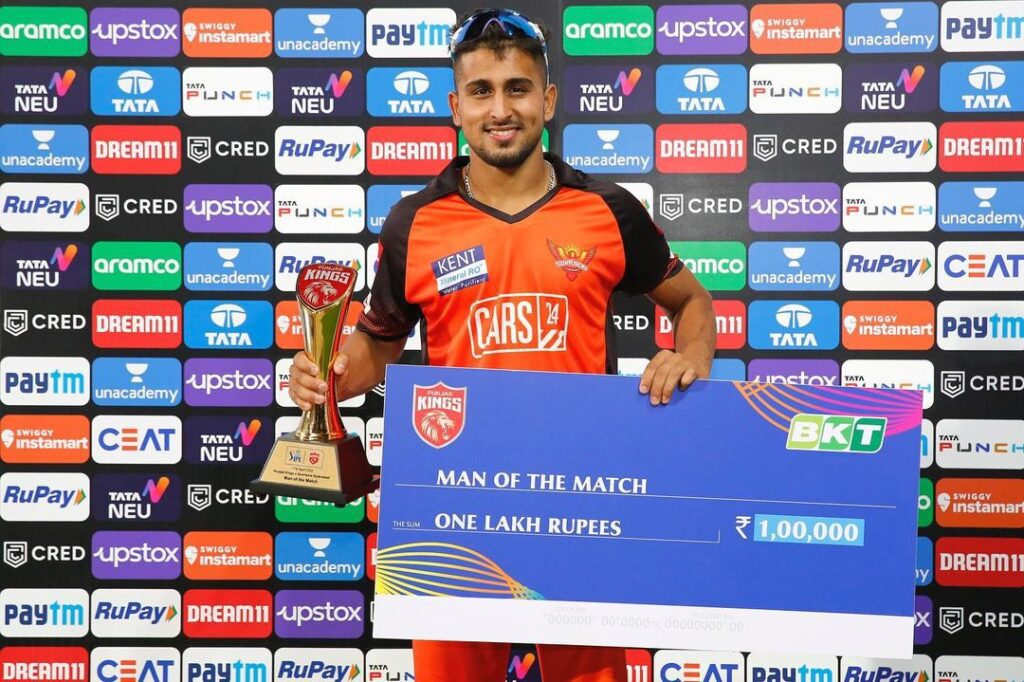 Umran won Man of the Match in Tata IPL