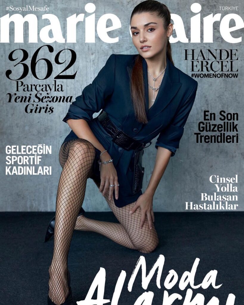 Hande Ercel on the cover page of magazine