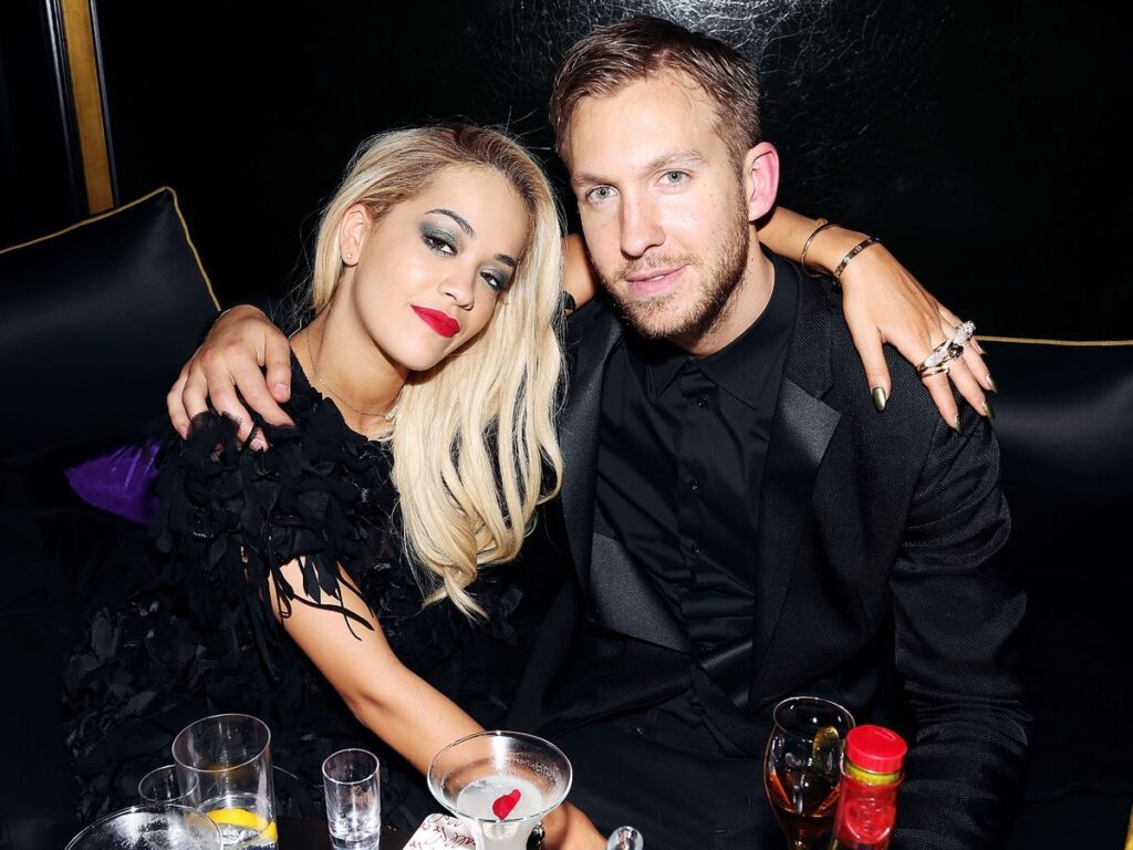 Rita with boyfriend DJ Calvin Harris