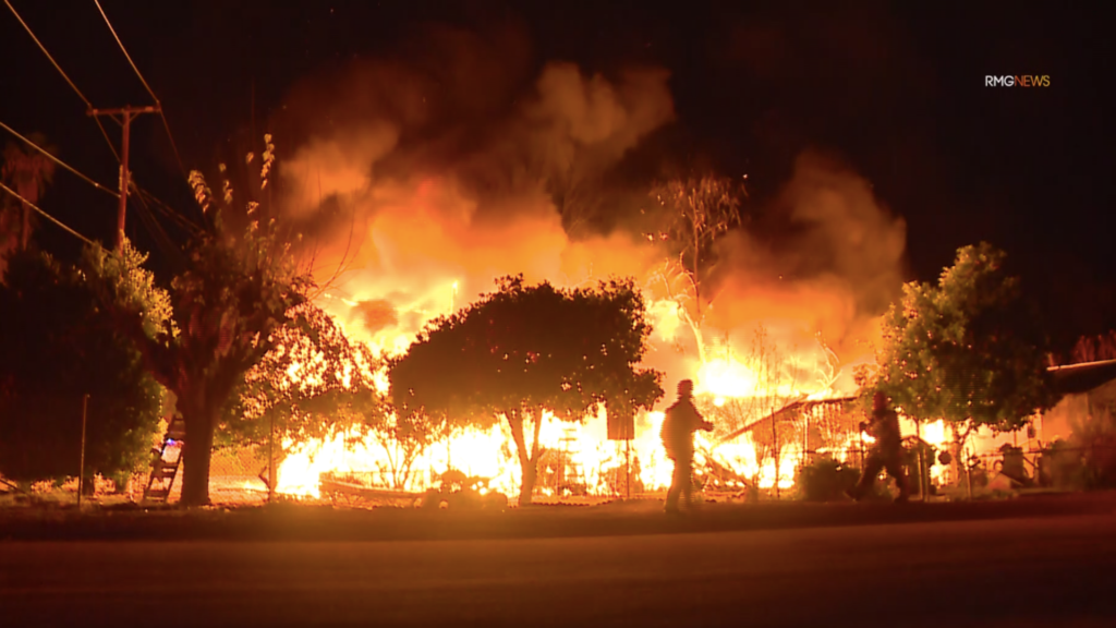 Fairview fire in hemet today burns in massive blaze