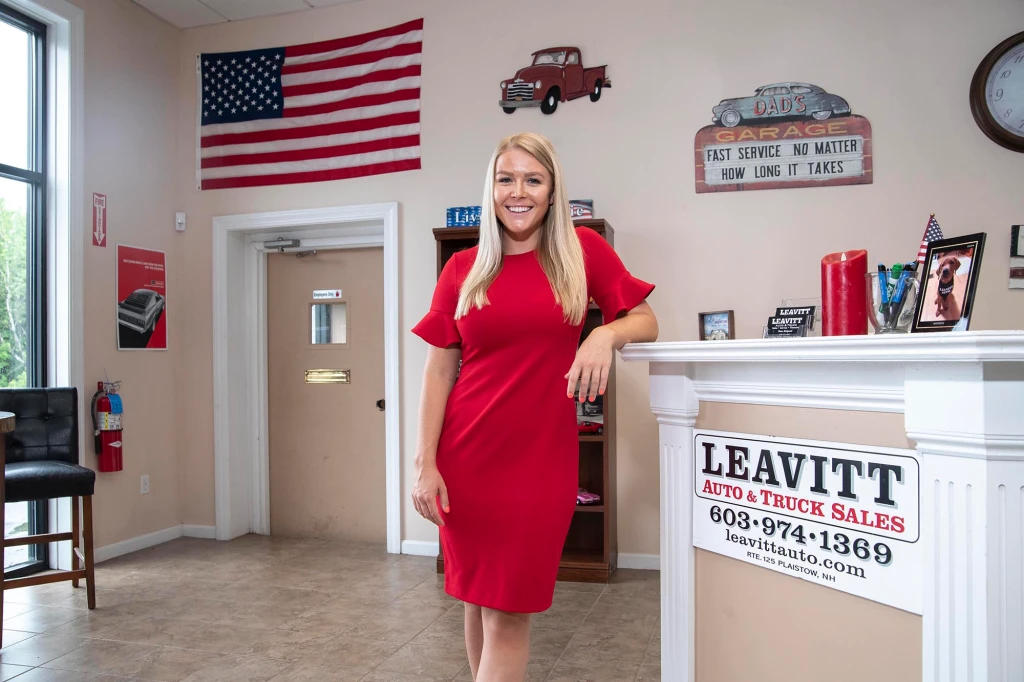 Karoline in Leavitt Auto & Truck Sales office