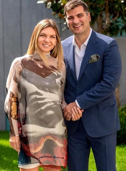 Toni Iuruc with his third wife Simona Halep