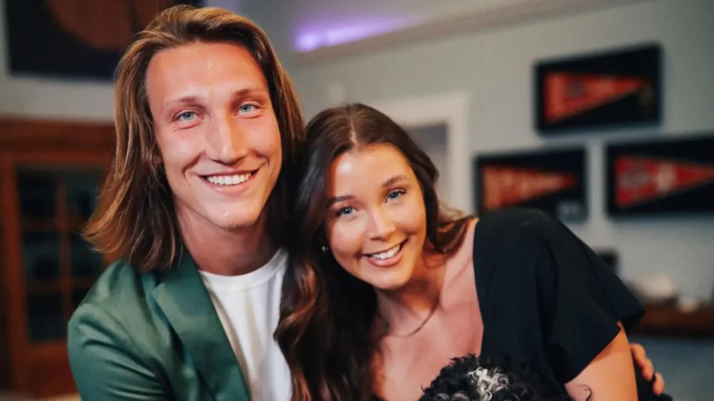 Trevor Lawrence with his girlfriend Marissa Mowry