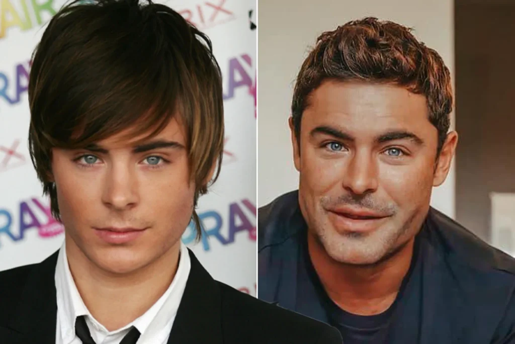 Zac transformation from teenage to adult