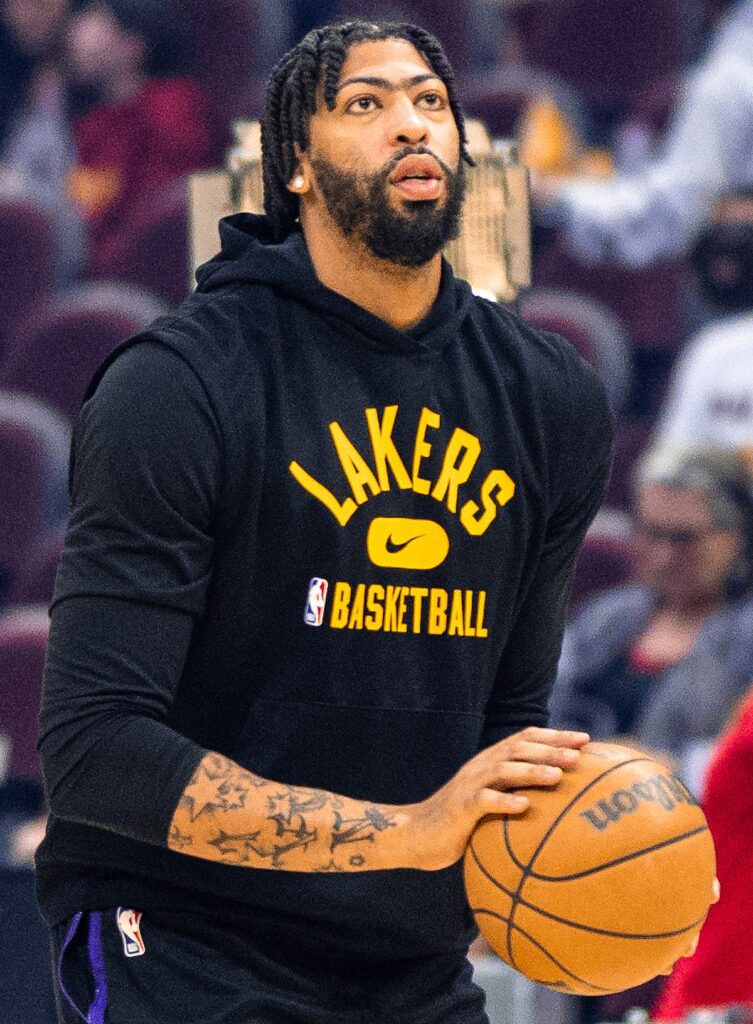 Anthony Davis played basketball for Los Angeles Lakers