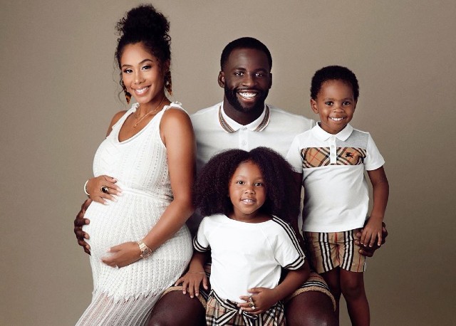 Draymond Green with wife and children