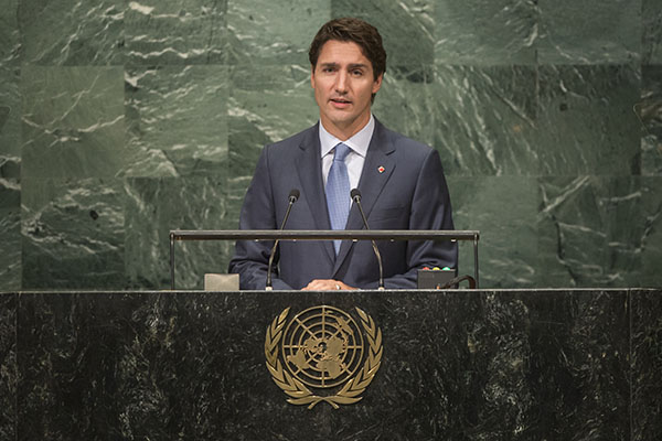 Justin Trudeau in United Nations