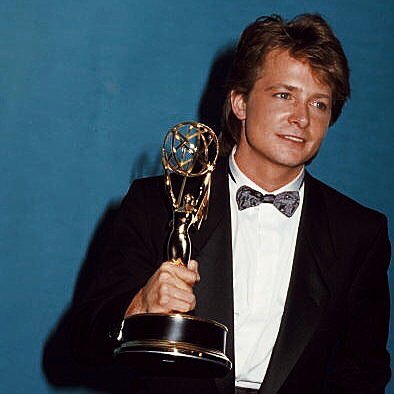 Michael with Emmy Award