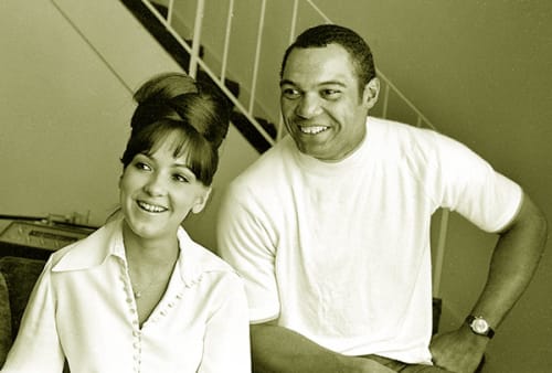Reggie Jackson with his wife Jennie Campos