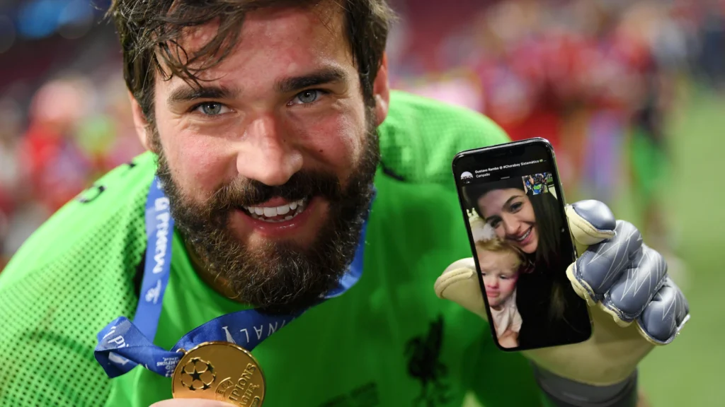 Alisson Becker won the medal in UEFA Championship