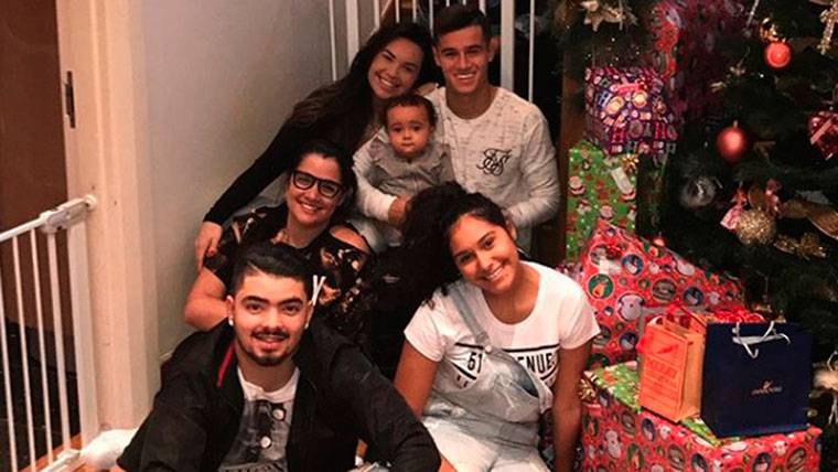 Coutinho with his family