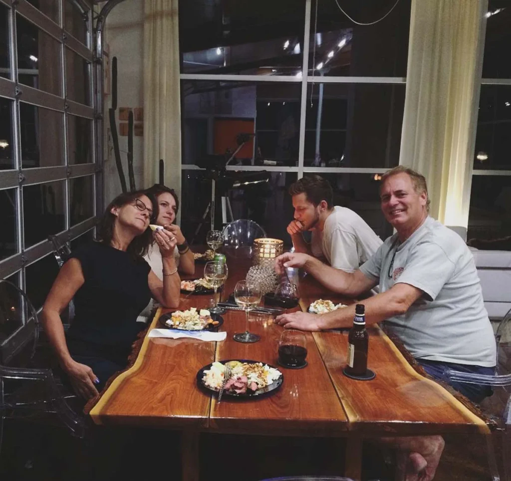 Erich with his family members