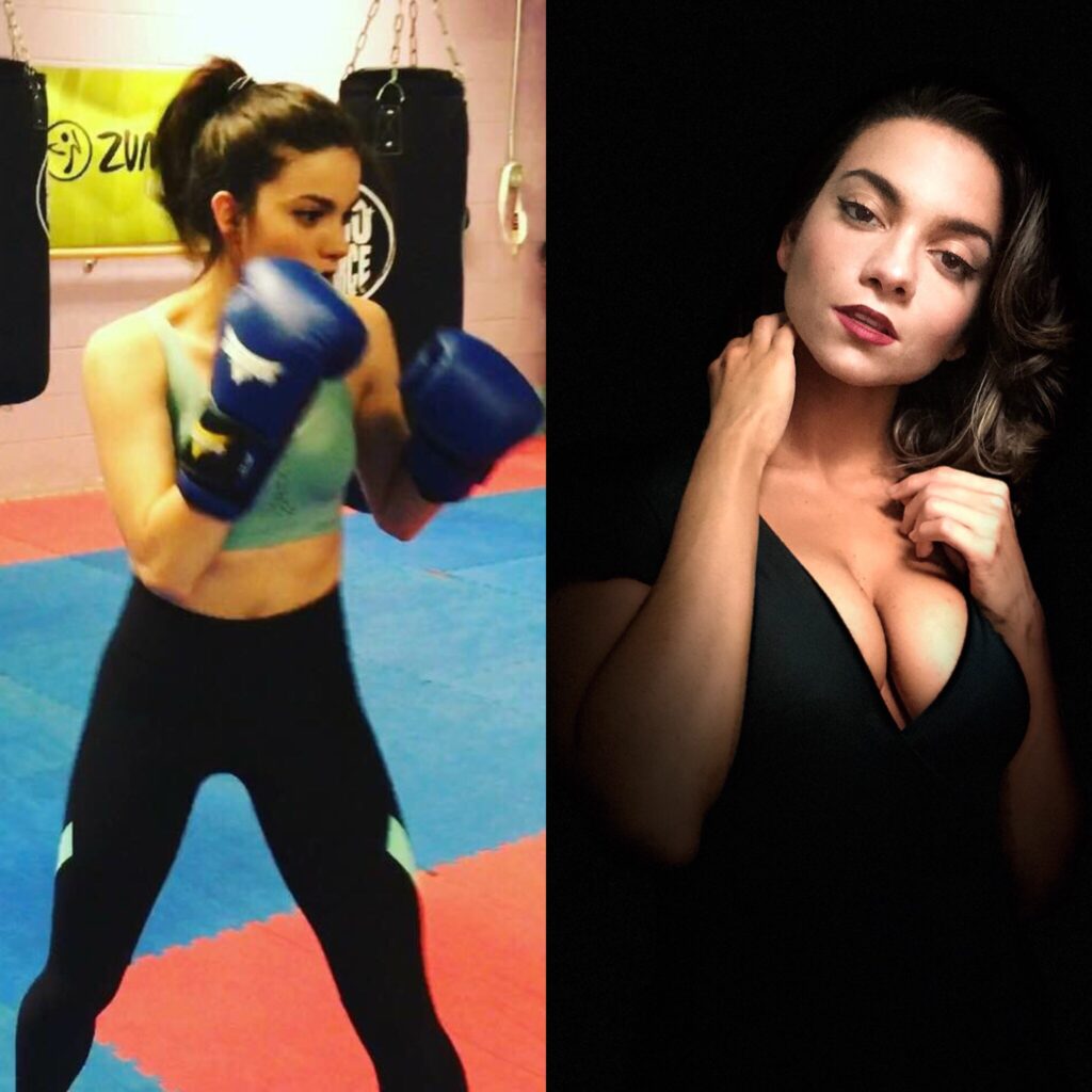 Lauren shared her boxing photos