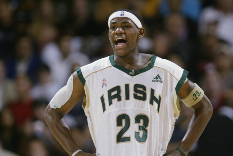 LeBron James played for his University