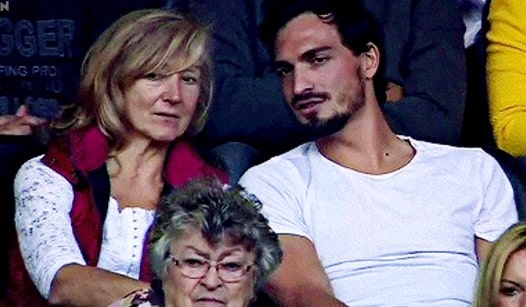 Mats with his mother