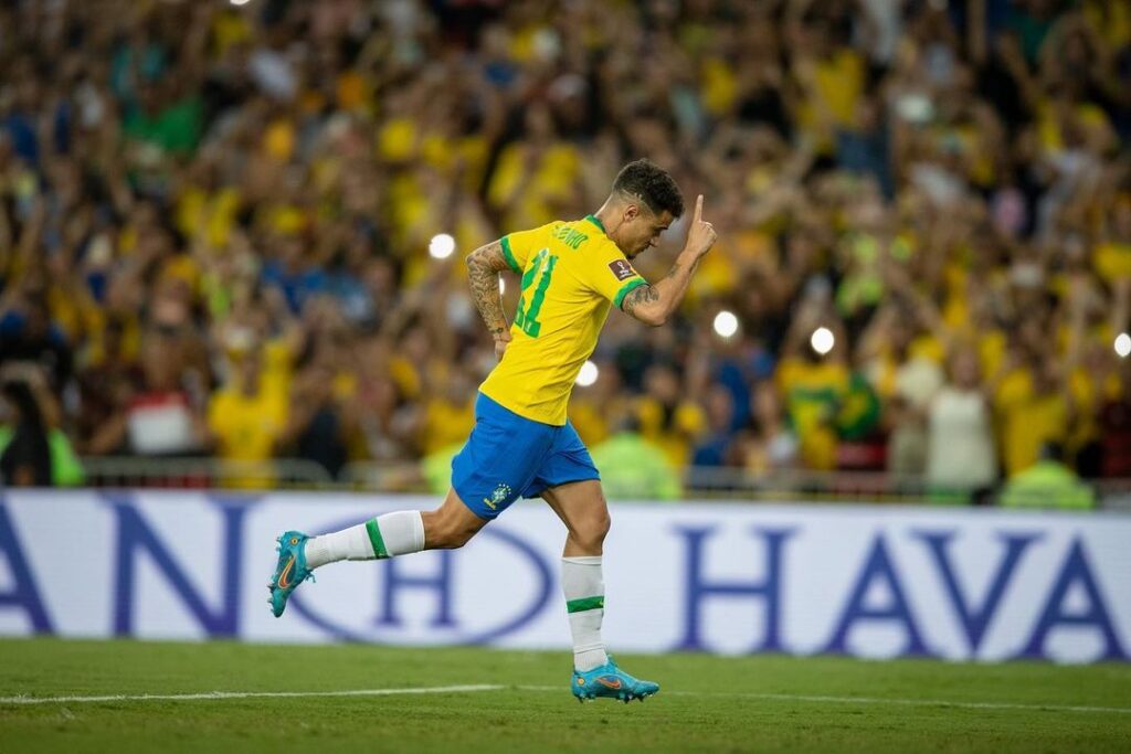Philippe Coutinho after won football match