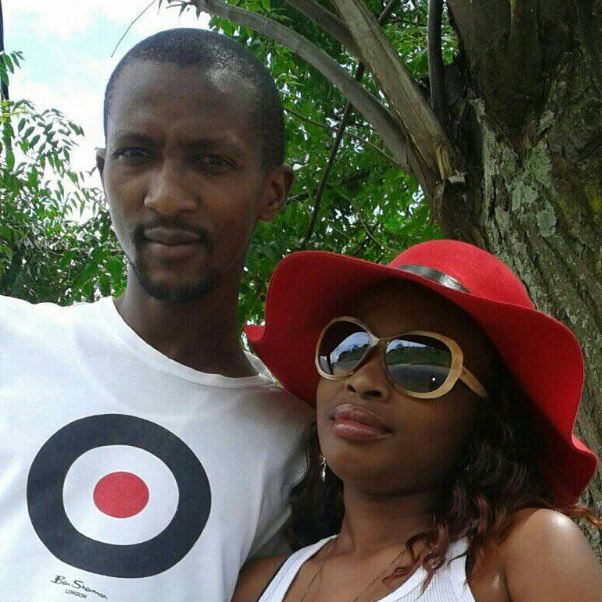Tumelo Madlala with his wife