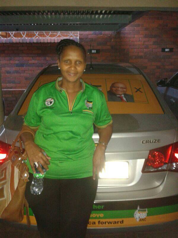 Zanele Sifuba with her own car