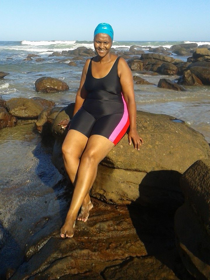 Zanele on the beach
