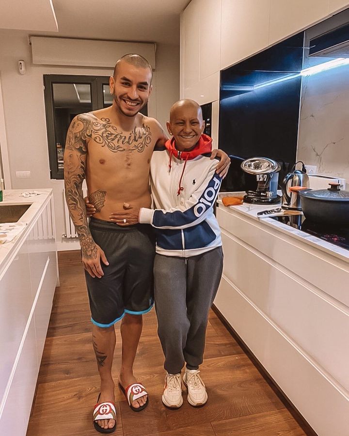 Angel Correa with his Mother