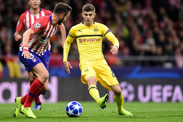 Christian Pulisic during the football match