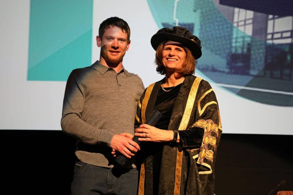 Jack O' Connell receives Honorary Degree from University of Derby