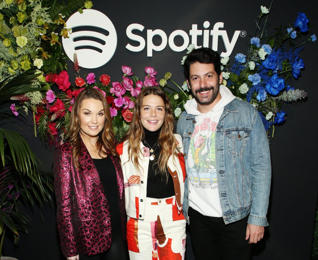 Jeremy with Maggie Rogers and Sophia Bush at Spotify