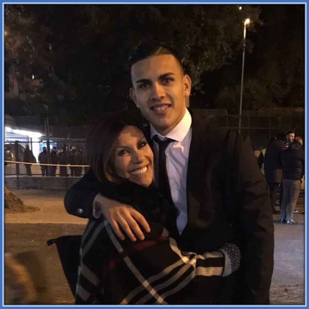 Leandro with his Mother